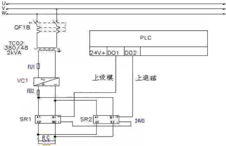 新版电磁吸盘电路控制原理图