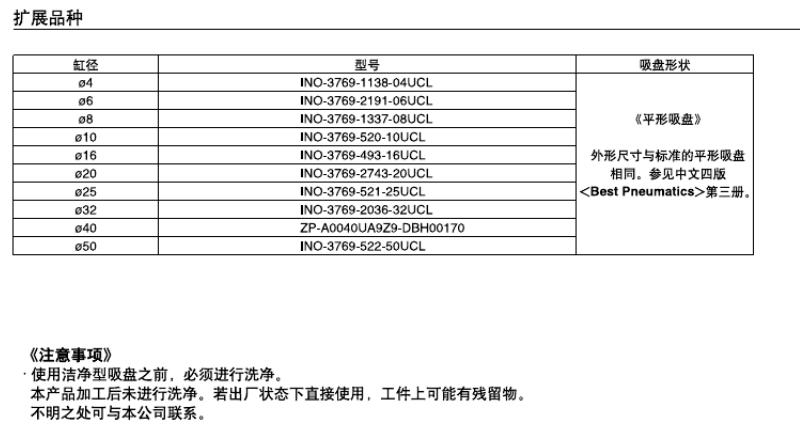 洁净型真空吸盘原理详图纸-型号分析