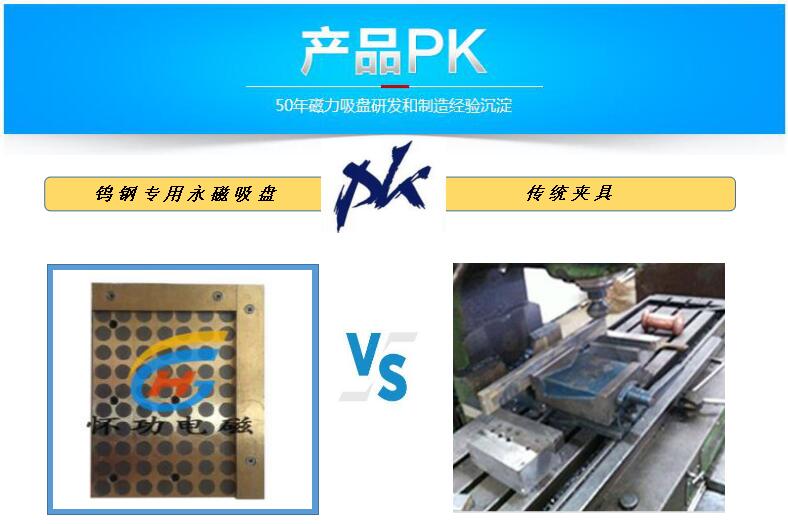 钨钢专用永磁吸盘对比