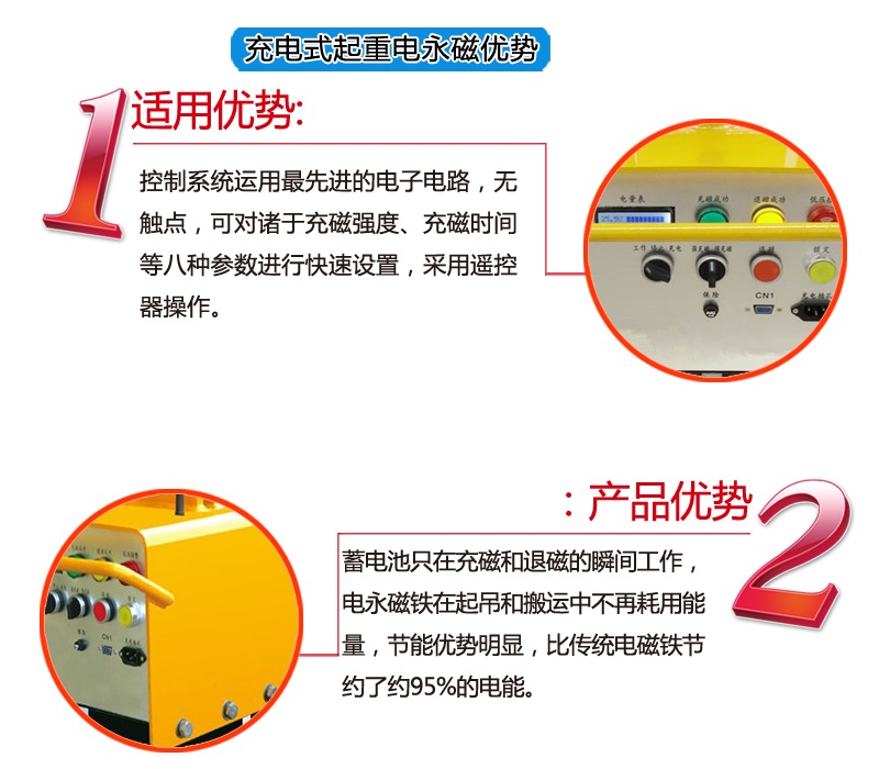 充电式起重电永磁优势