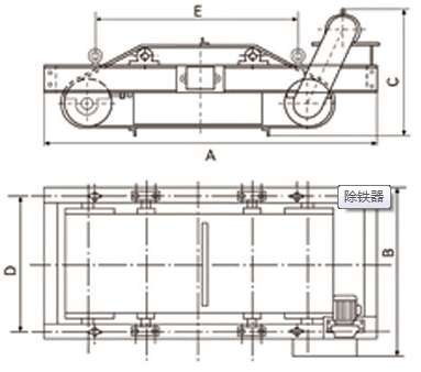 自卸永磁除铁器原理图