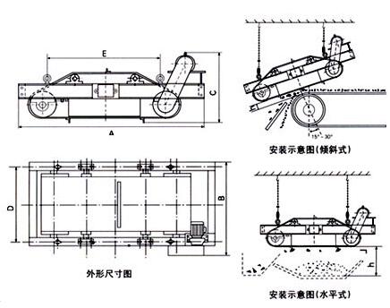 自卸式电磁除铁器设计图